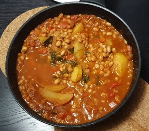 Ragout d'haricots blancs au cumin - Loubia